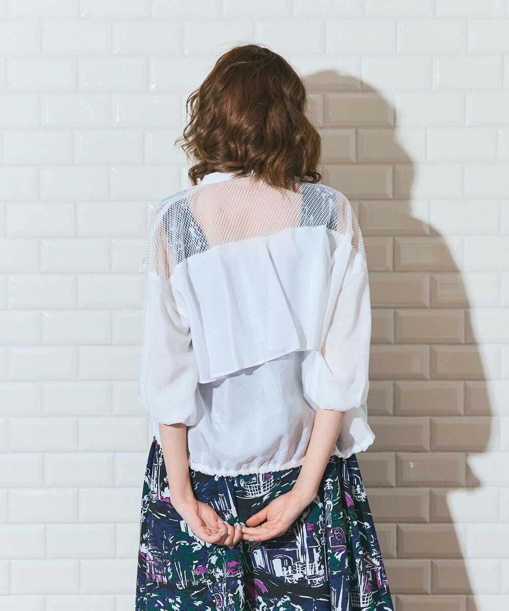 GRACE CONTINENTAL メッシュコンビシアーブルゾン 