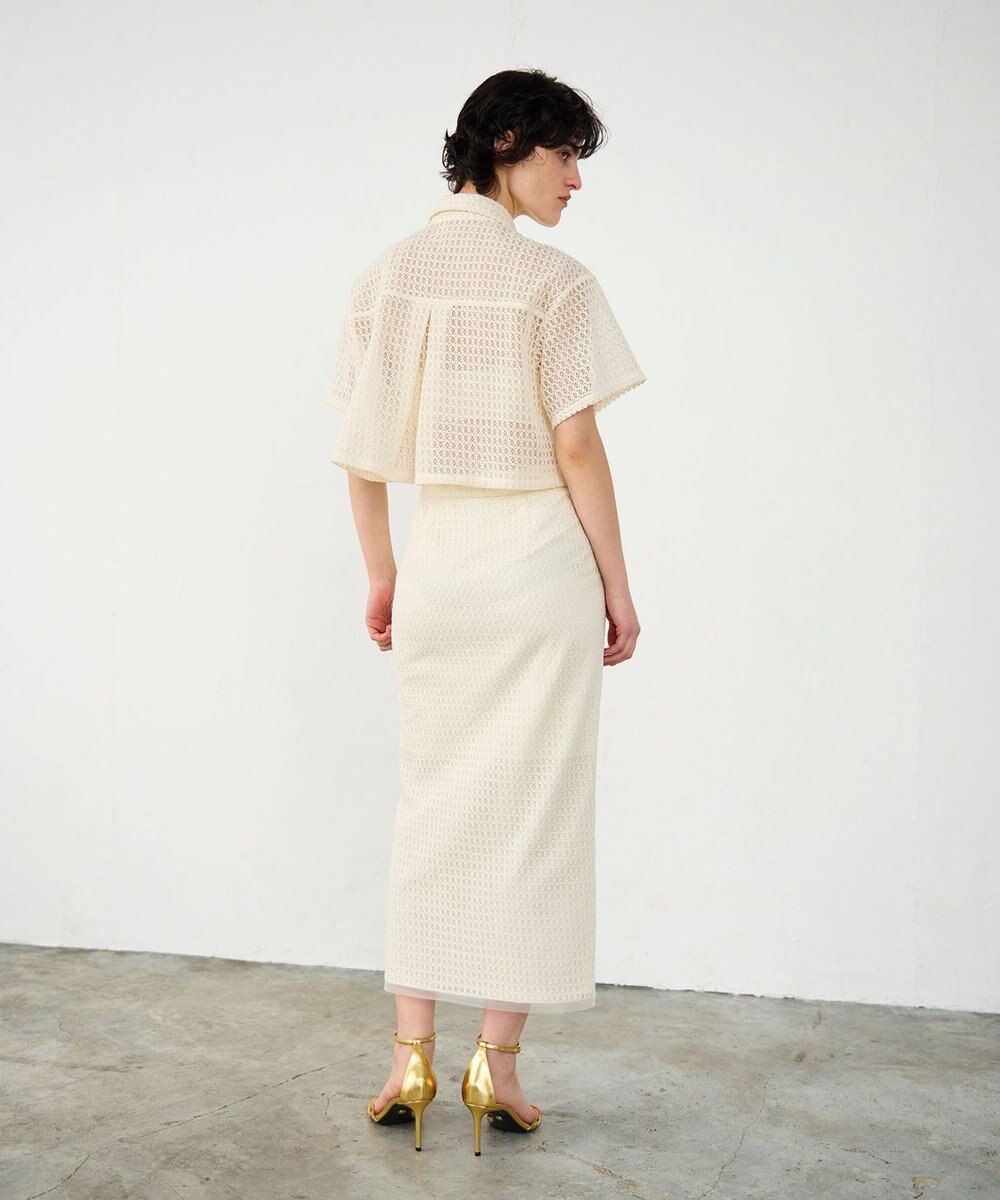 GRACE CONTINENTAL ラッセルメッシュシャツ