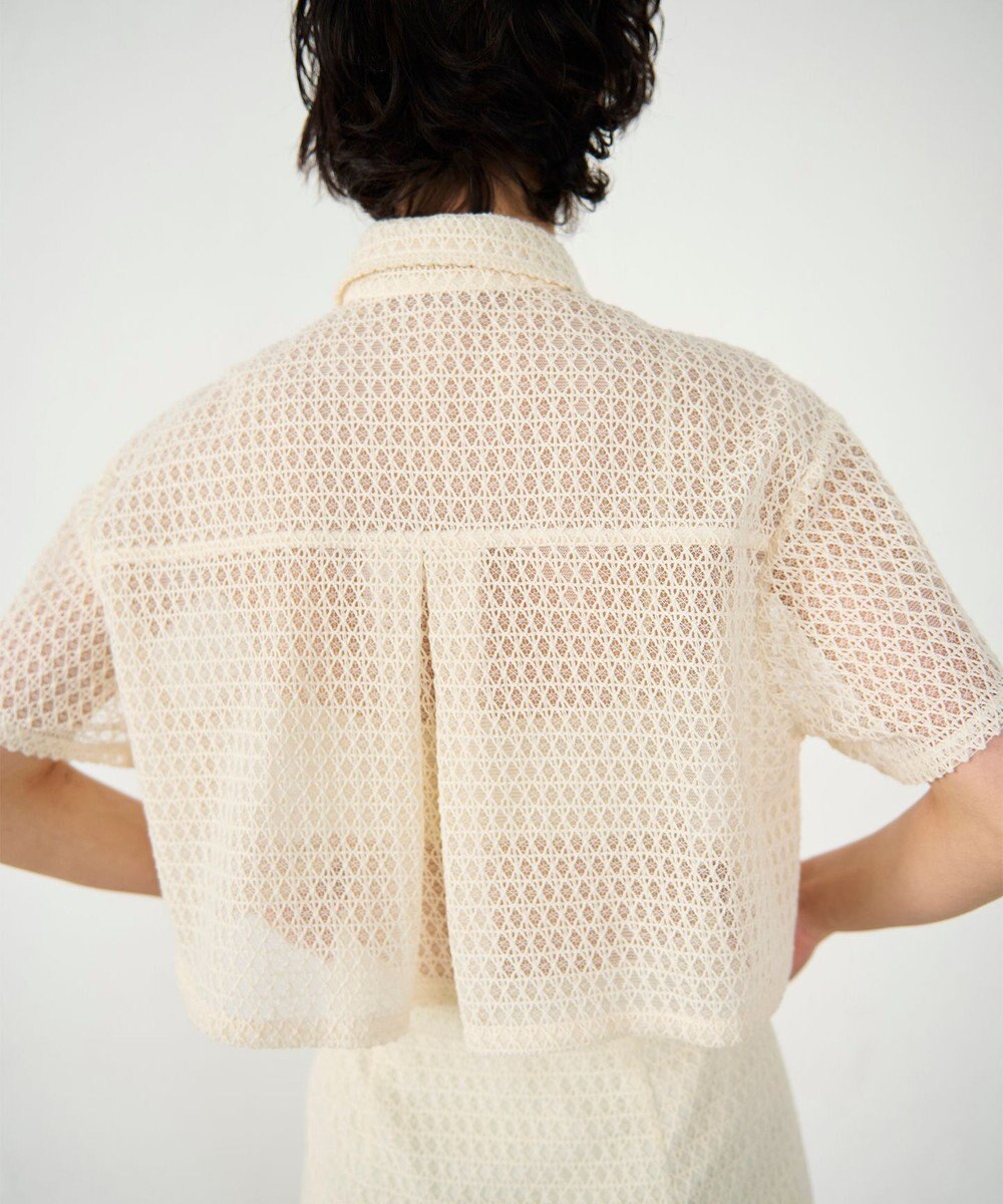 GRACE CONTINENTAL ラッセルメッシュシャツ 