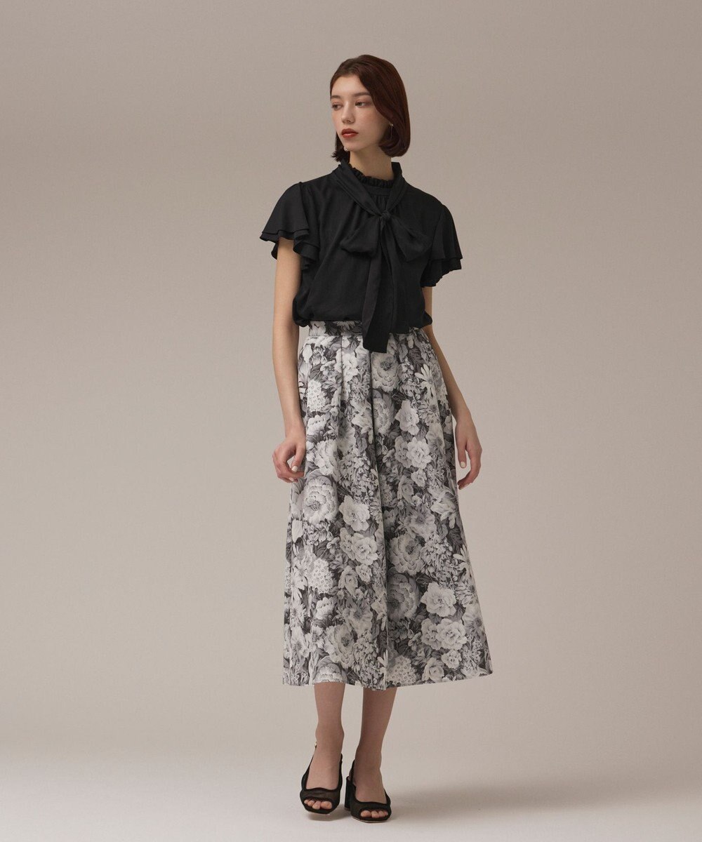 GRACE CONTINENTAL フリルボウタイブラウス 