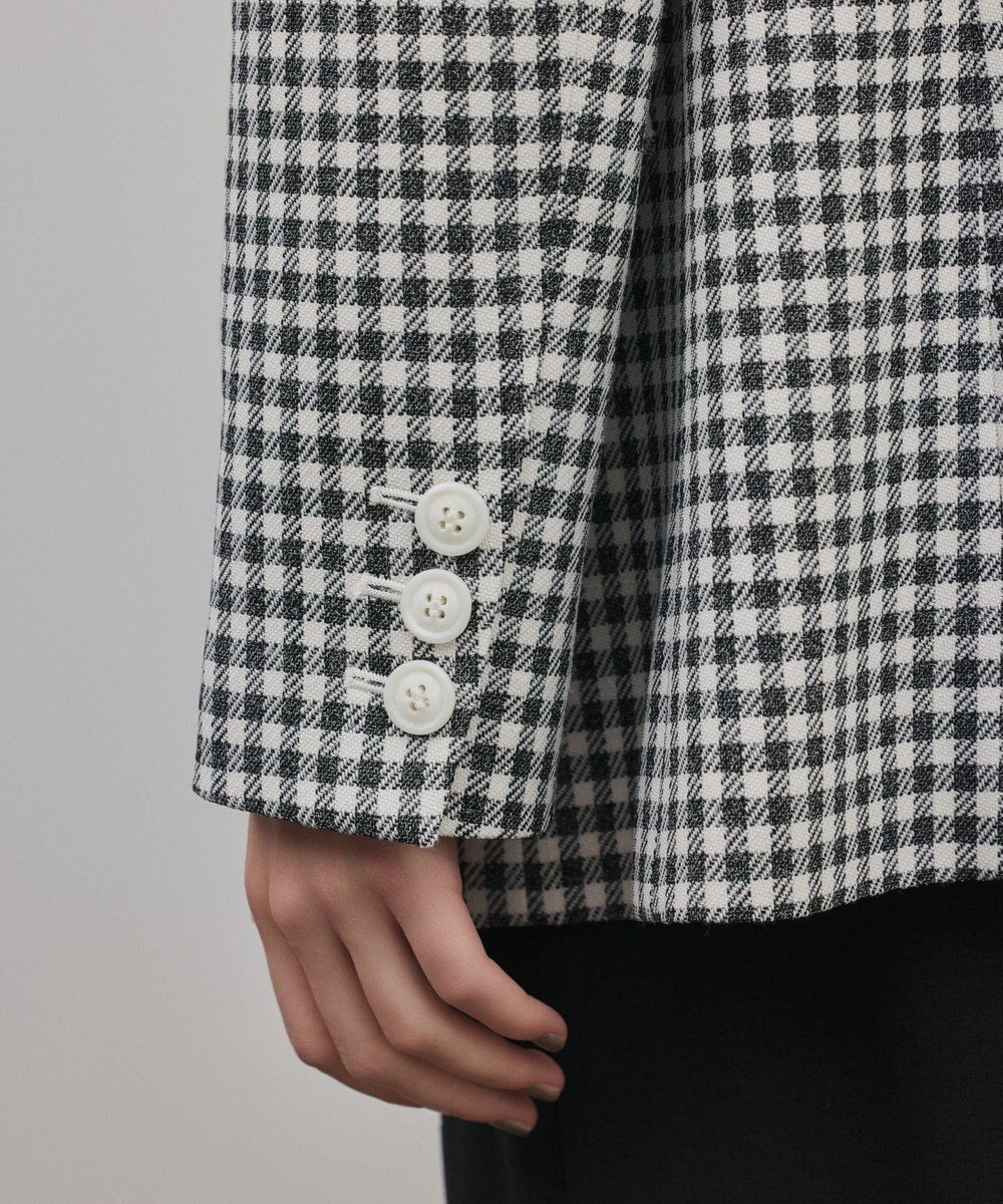GRACE CONTINENTAL ギンガムダブルジャケット 