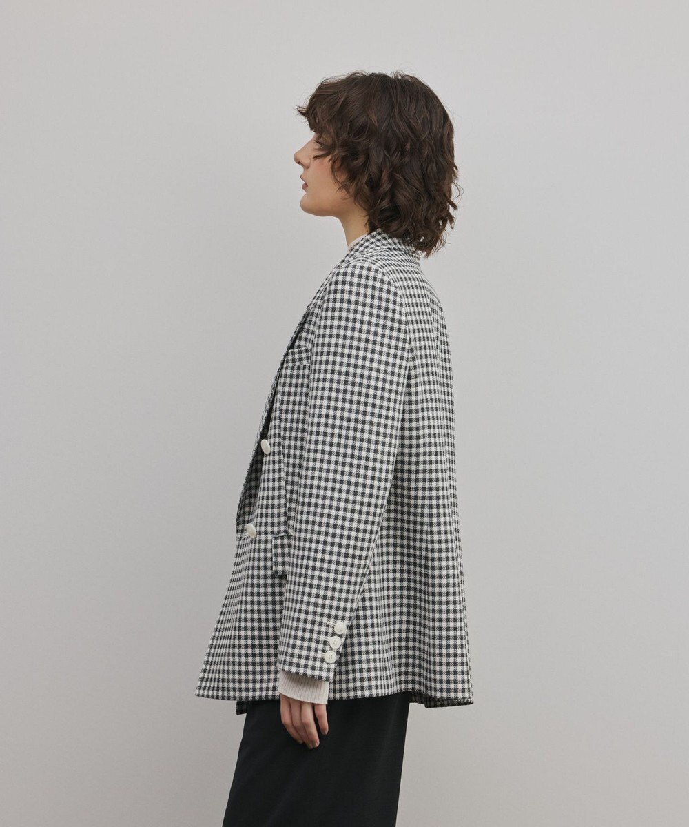 GRACE CONTINENTAL ギンガムダブルジャケット 
