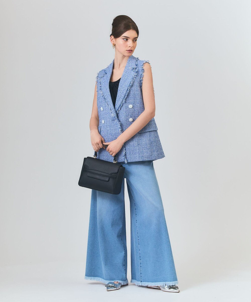 GRACE CONTINENTAL シャンブレーツイードジレ 