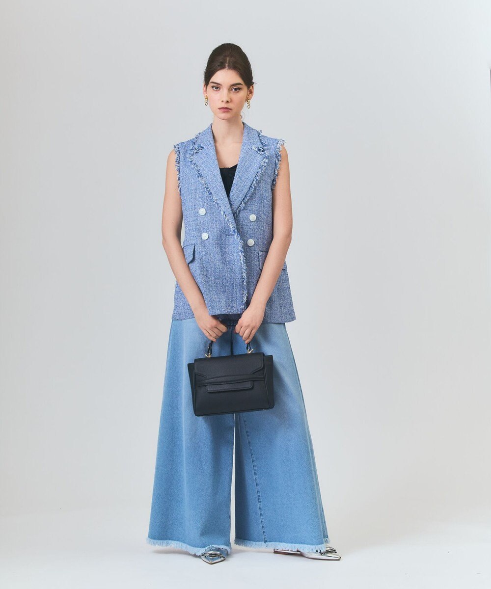 GRACE CONTINENTAL シャンブレーツイードジレ