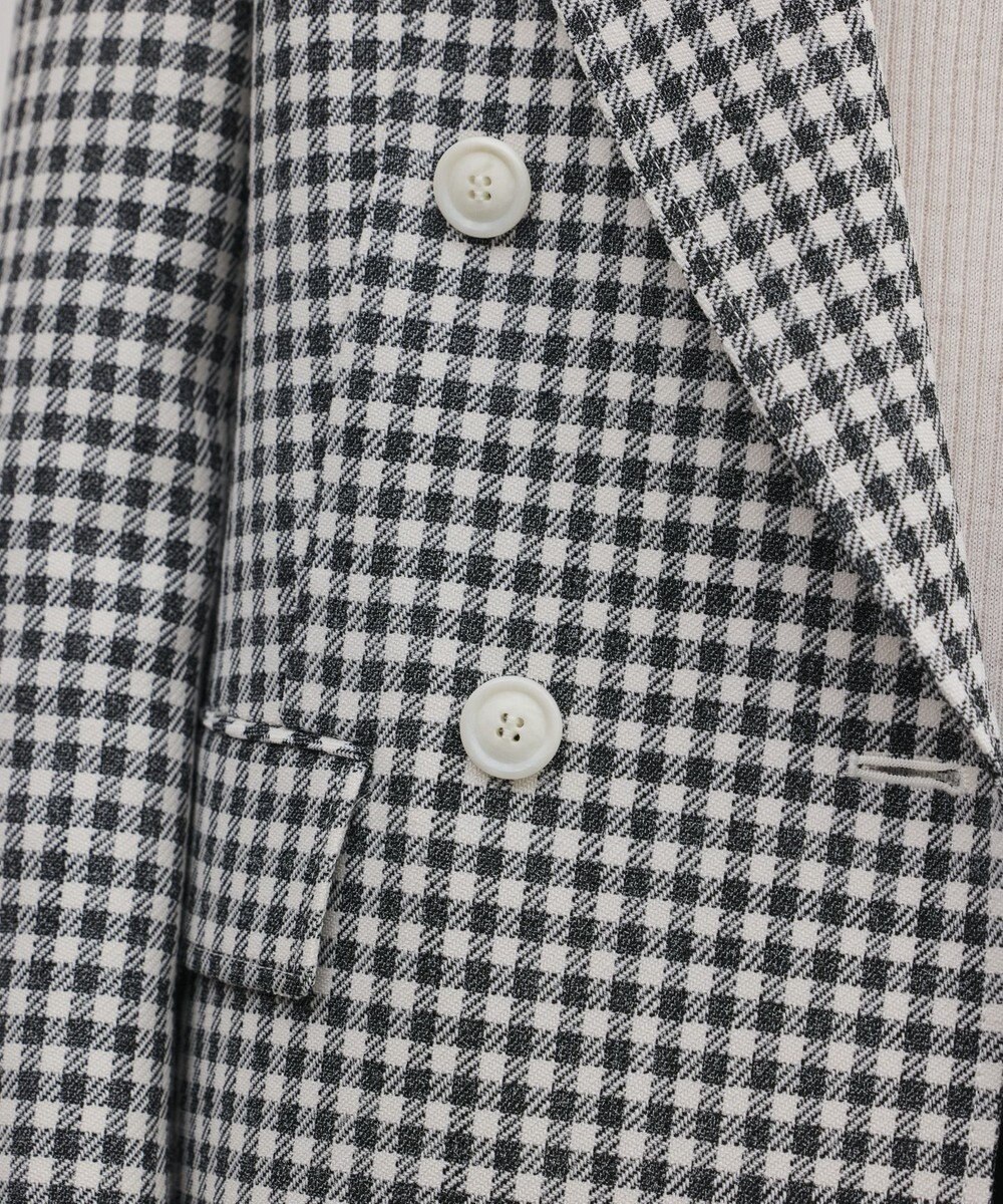 GRACE CONTINENTAL ギンガムダブルジャケット 