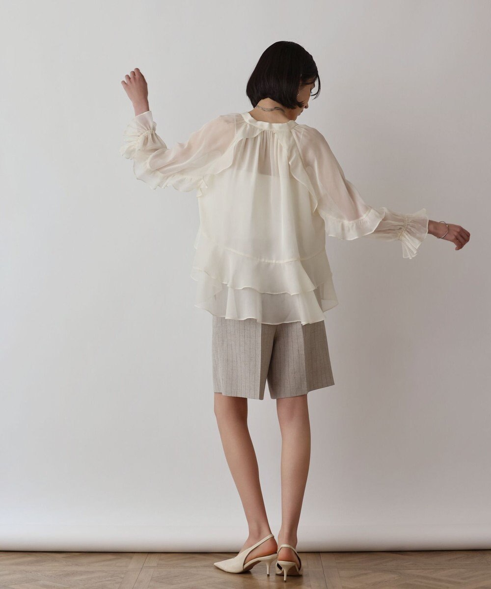 GRACE CONTINENTAL ストライプショートパンツ 