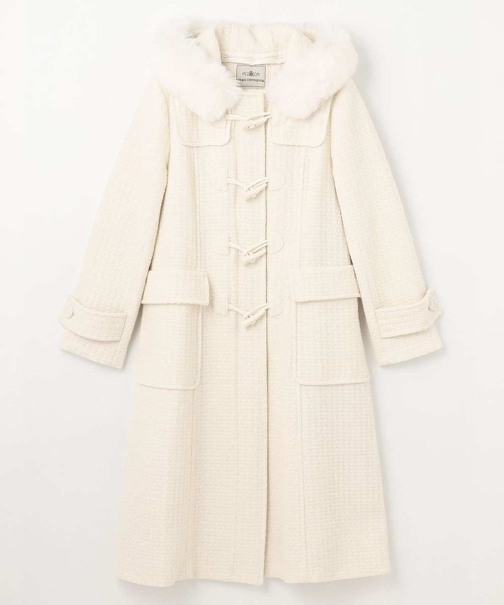 GRACE CONTINENTAL ファーフードダッフルコート