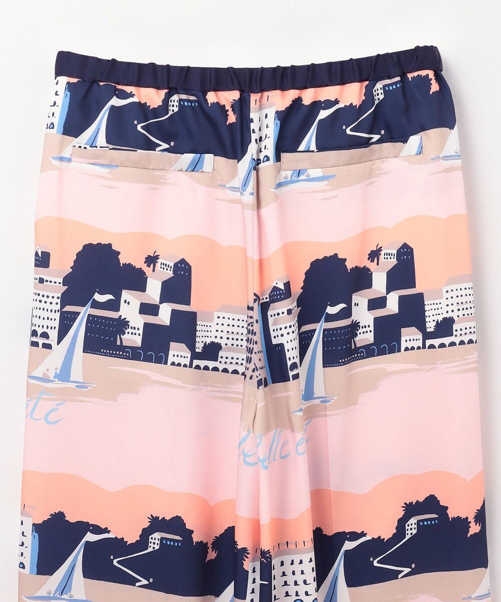 GRACE CONTINENTAL マリンプリントイージーパンツ 