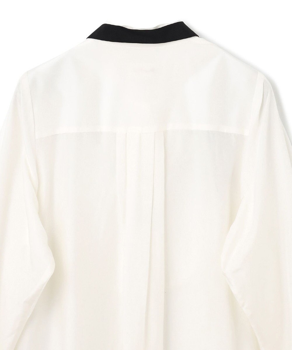 GRACE CONTINENTAL シルクコンビドレスシャツ 