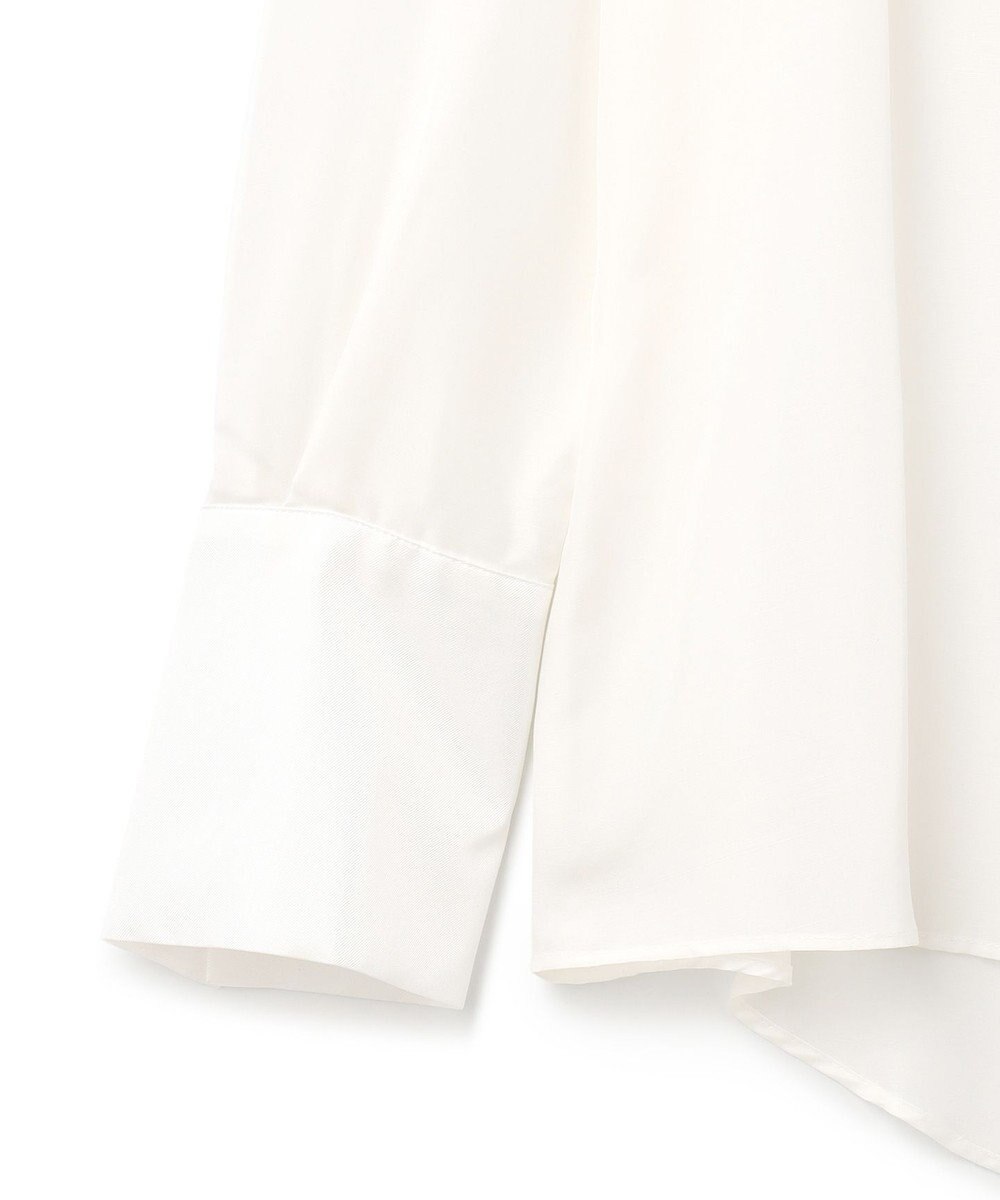 GRACE CONTINENTAL シルクコンビドレスシャツ 