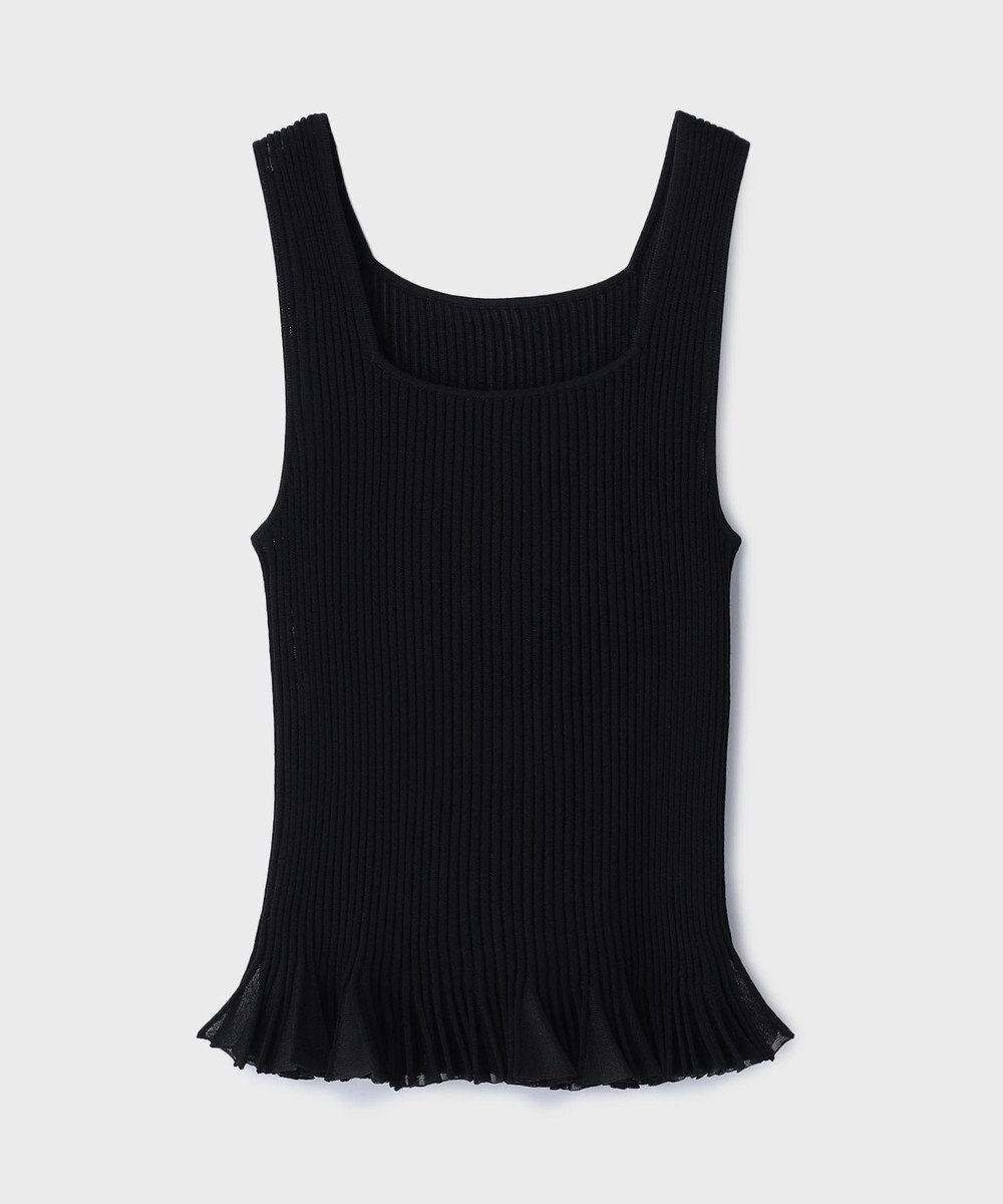 GRACE CONTINENTAL シアーフリルニットトップ 