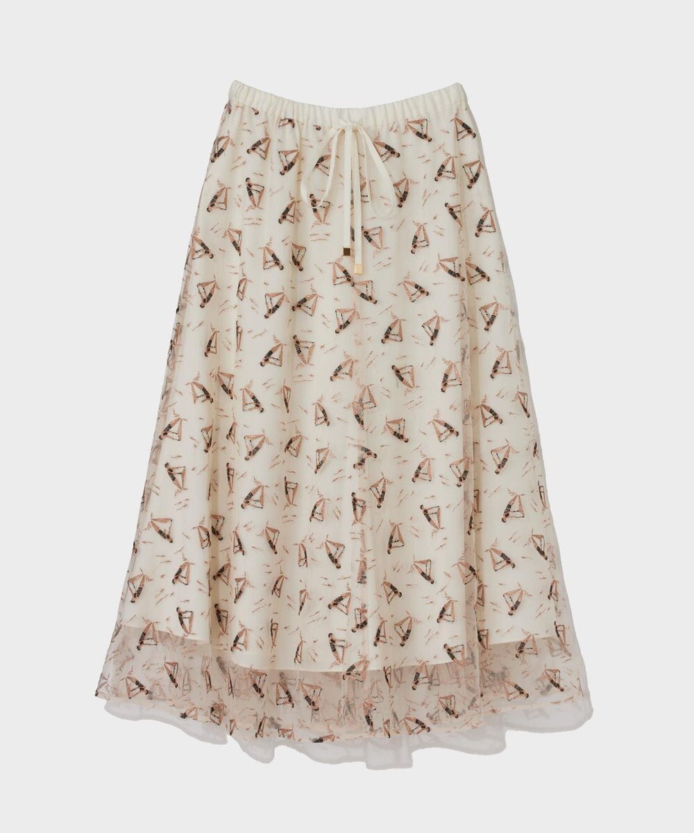 GRACE CONTINENTAL マリンembフレアスカート