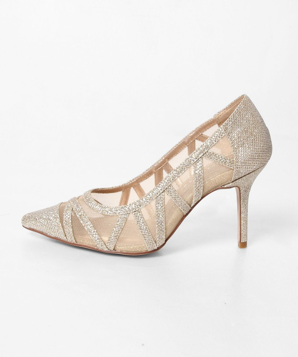 GRACE CONTINENTAL ラインパターンパンプス