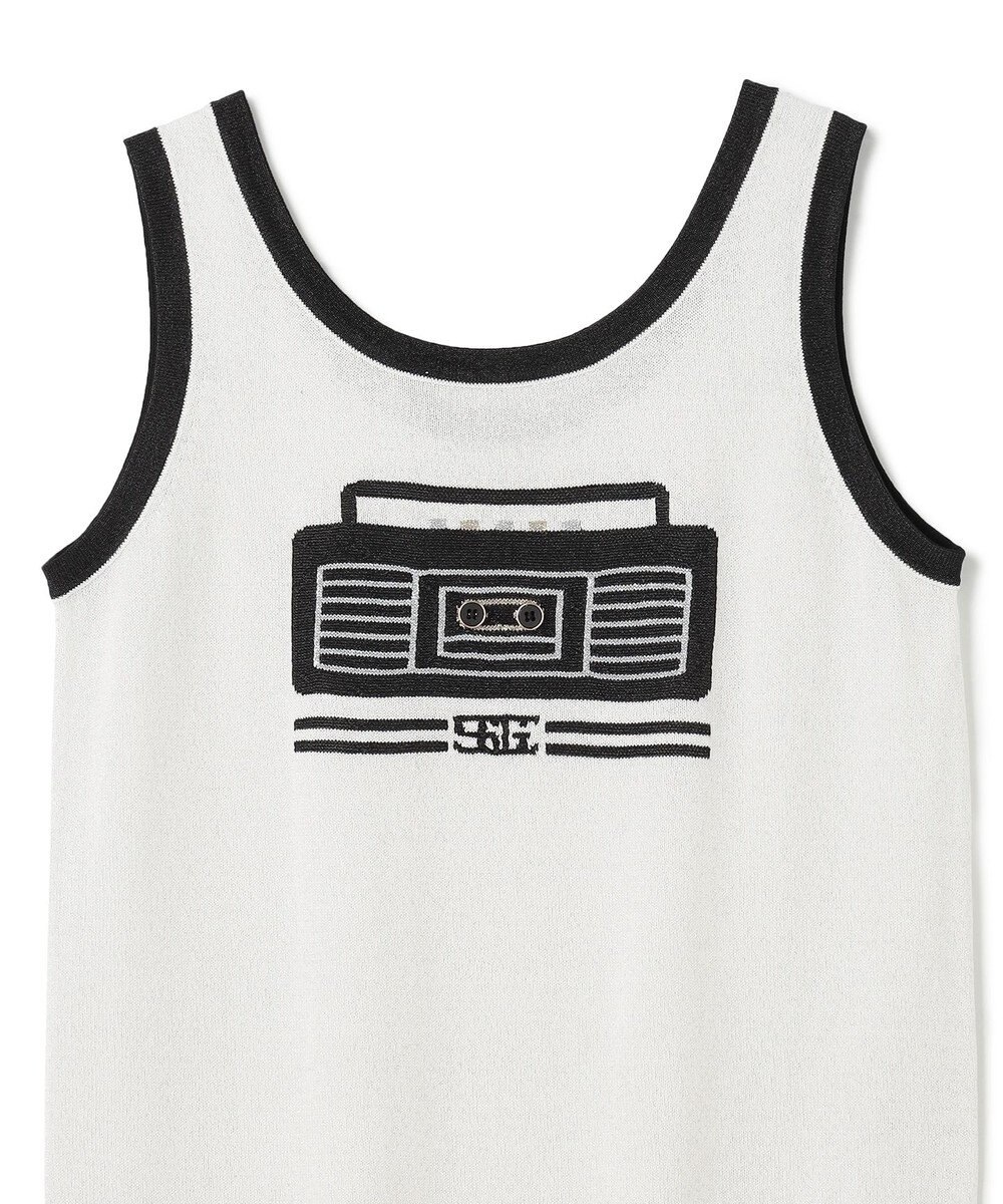 GRACE CONTINENTAL ラメニットノースリーブ