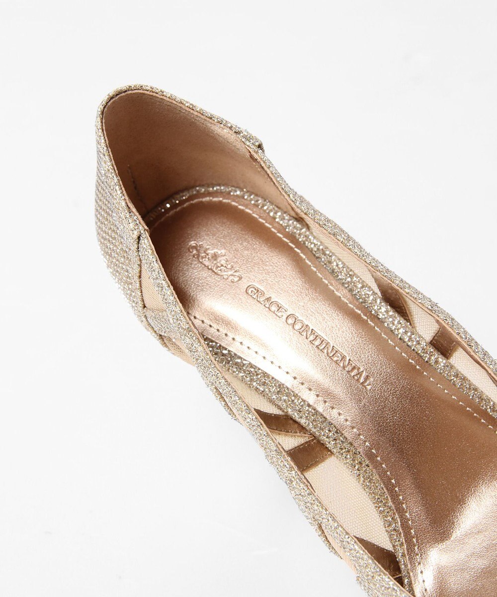 GRACE CONTINENTAL ラインパターンパンプス 