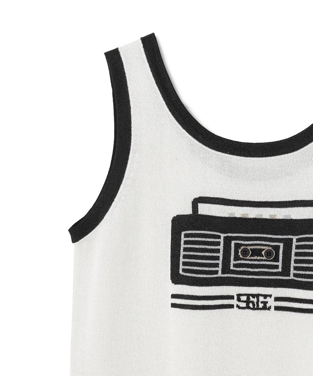 GRACE CONTINENTAL ラメニットノースリーブ