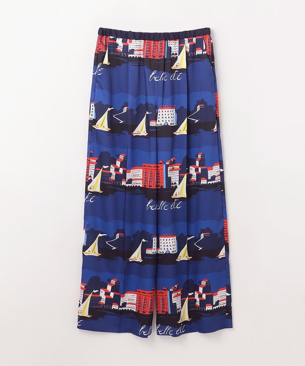 GRACE CONTINENTAL マリンプリントイージーパンツ