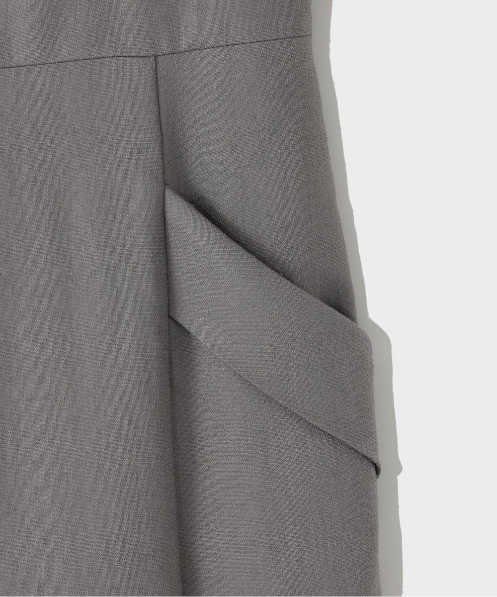 GRACE CONTINENTAL リネンタッチロングドレス