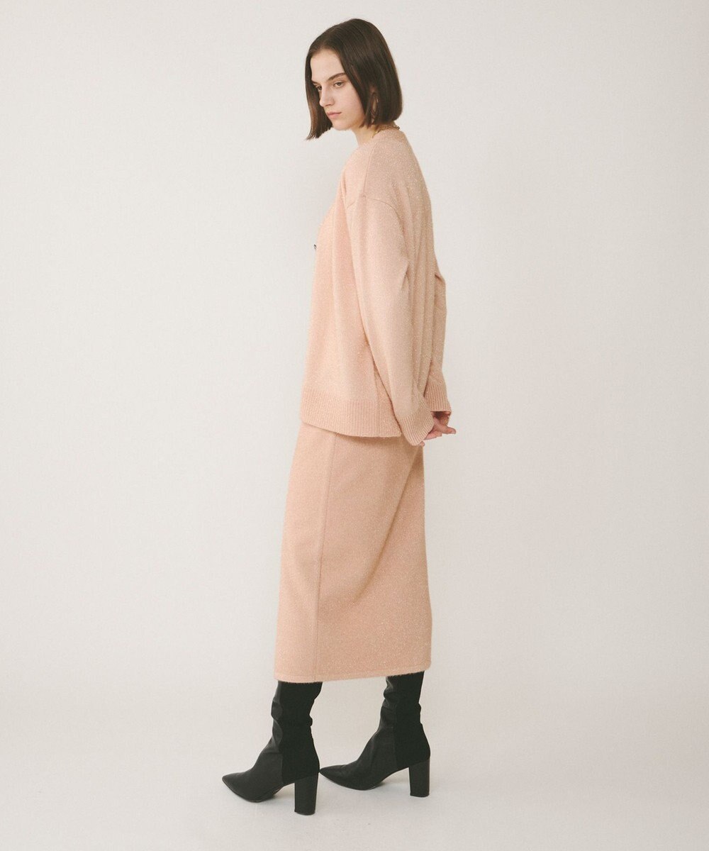 GRACE CONTINENTAL フィルムヤーンニットスカート 