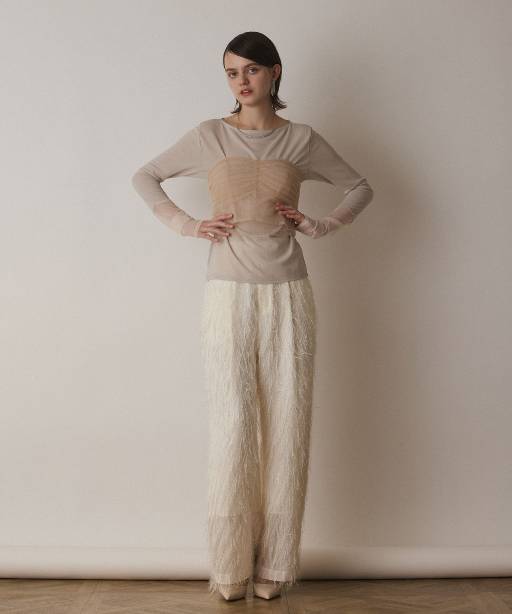 GRACE CONTINENTAL チュールベアトップ