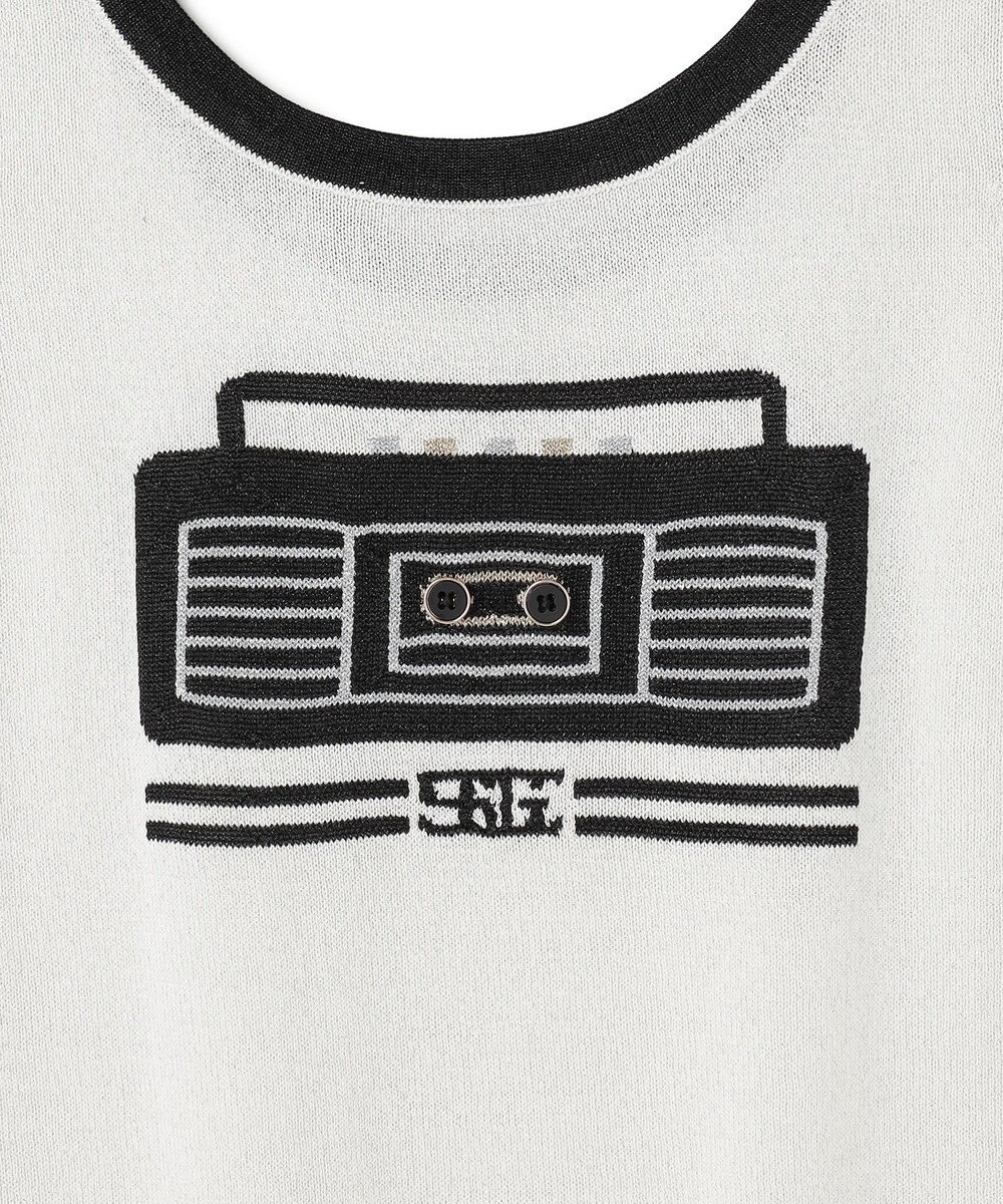 GRACE CONTINENTAL ラメニットノースリーブ