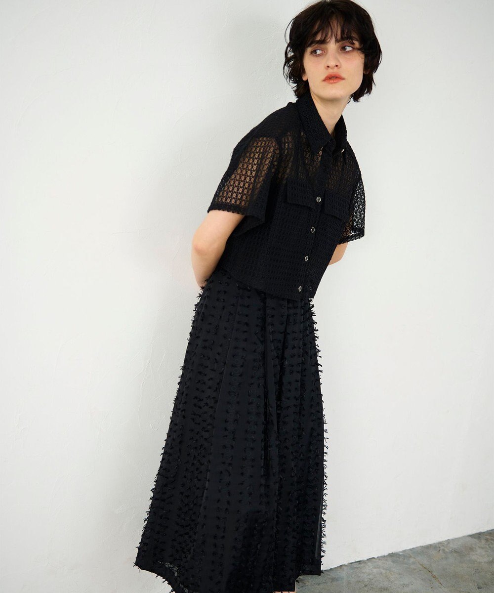 GRACE CONTINENTAL ラッセルメッシュシャツ