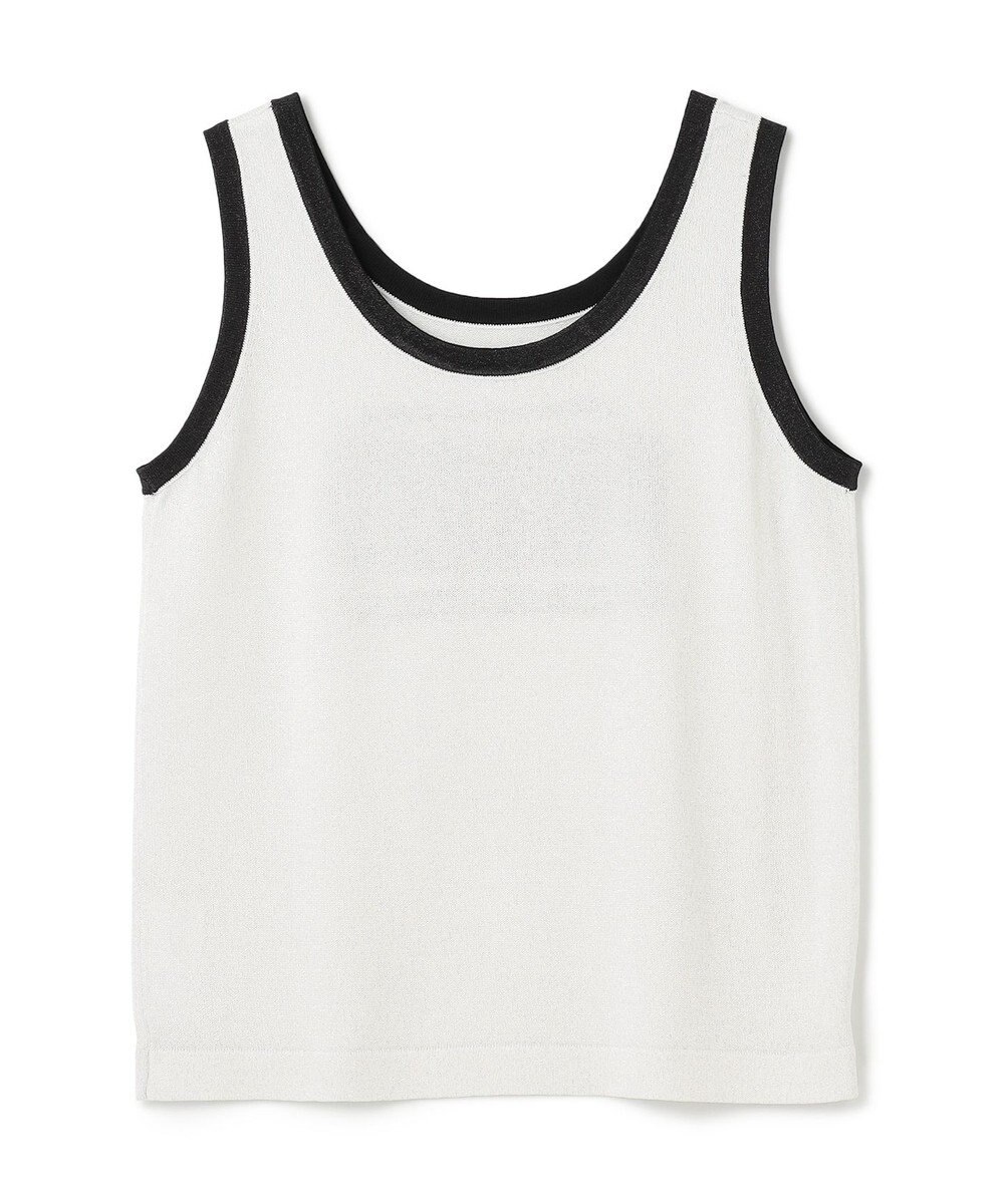 GRACE CONTINENTAL ラメニットノースリーブ