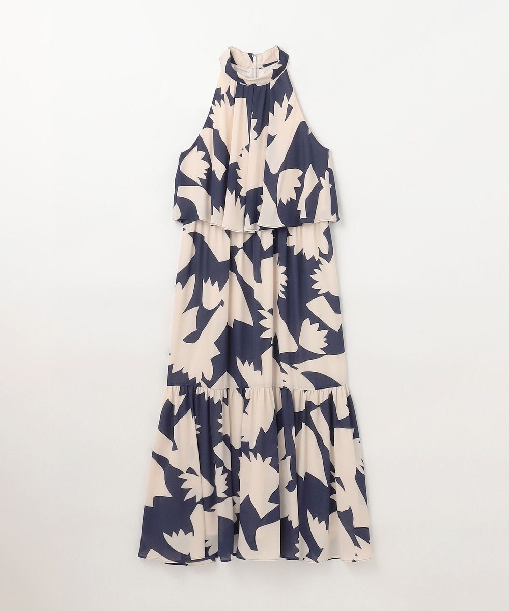 GRACE CONTINENTAL キカプリントホルタードレス 