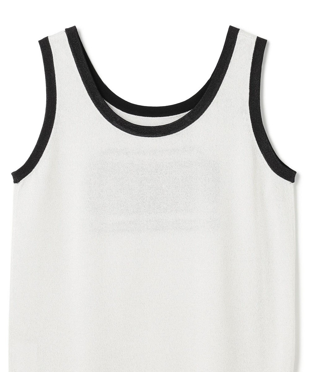 GRACE CONTINENTAL ラメニットノースリーブ