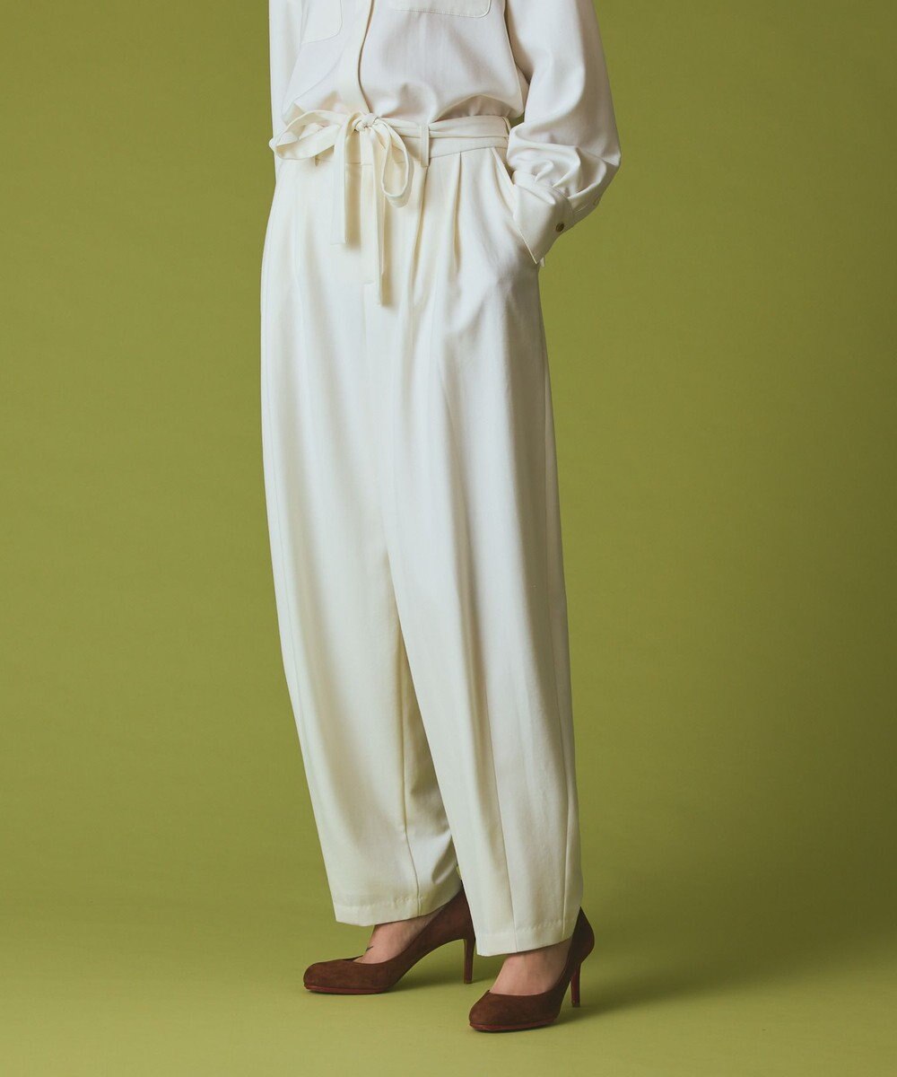 GRACE CONTINENTAL ウールワイドレッグパンツ 