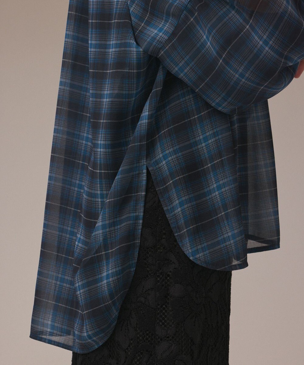 GRACE CONTINENTAL チェックカフタントップ 