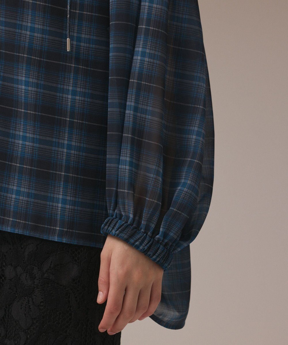 GRACE CONTINENTAL チェックカフタントップ 