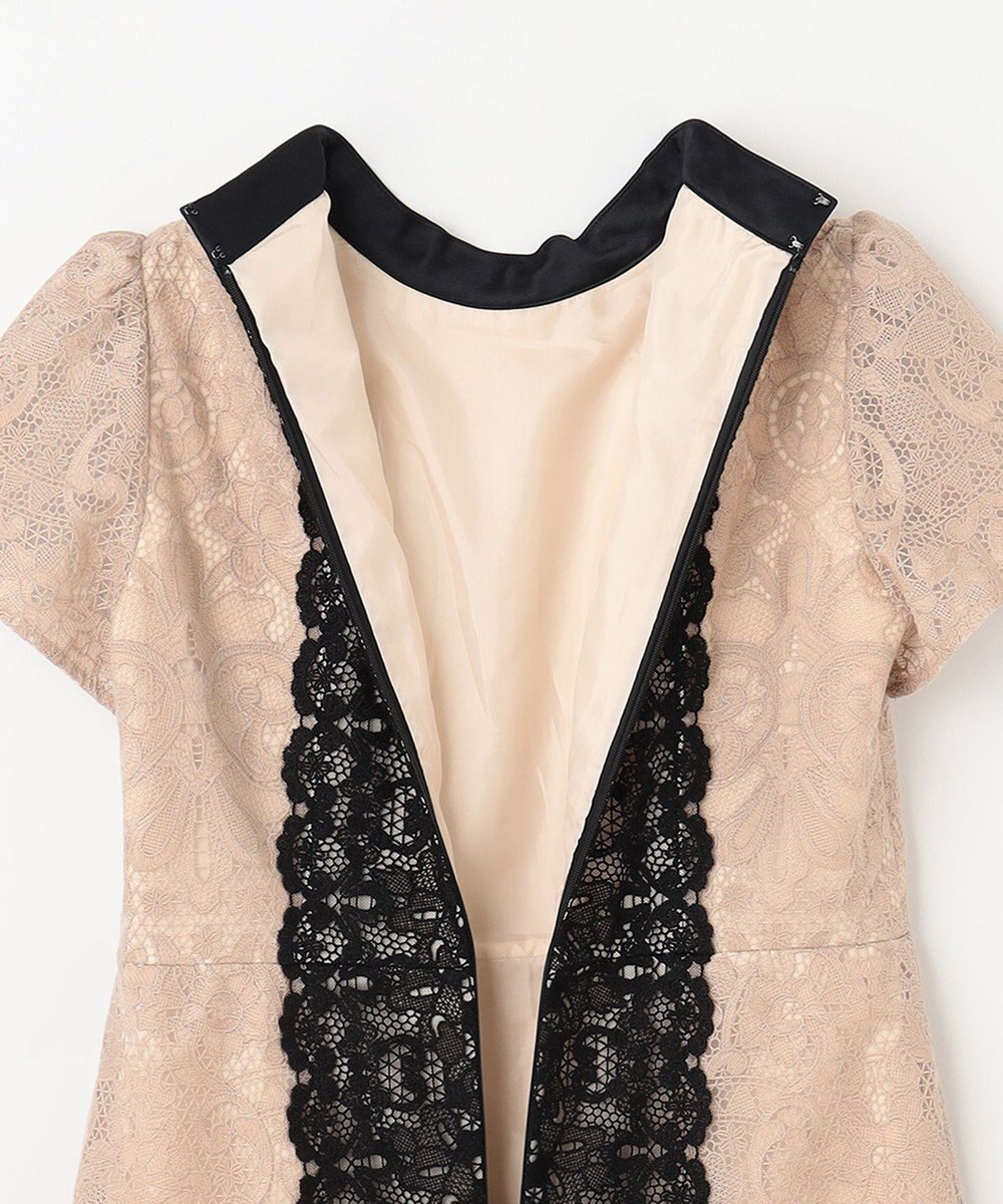 GRACE CONTINENTAL ビジュー衿レースドレス 