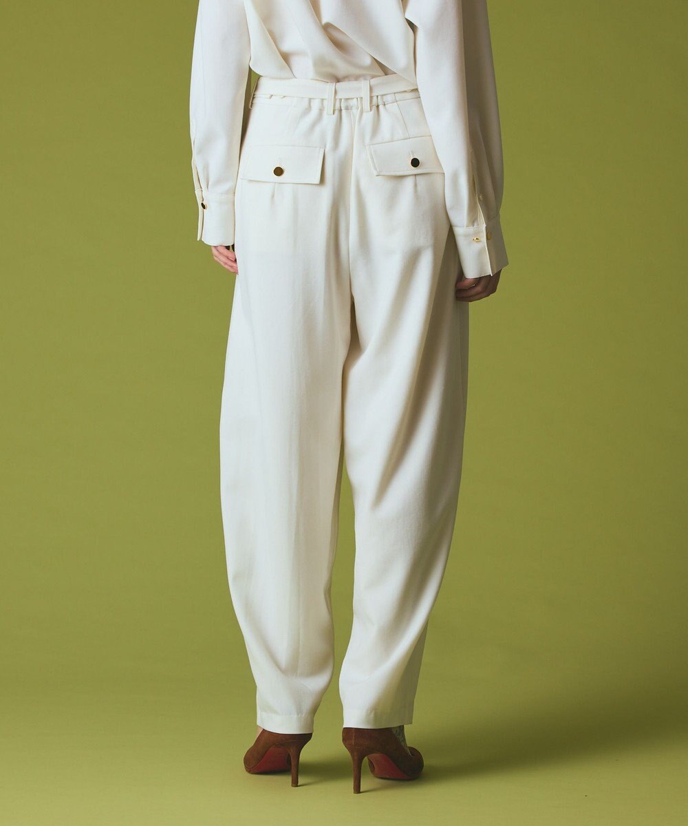 GRACE CONTINENTAL ウールワイドレッグパンツ 