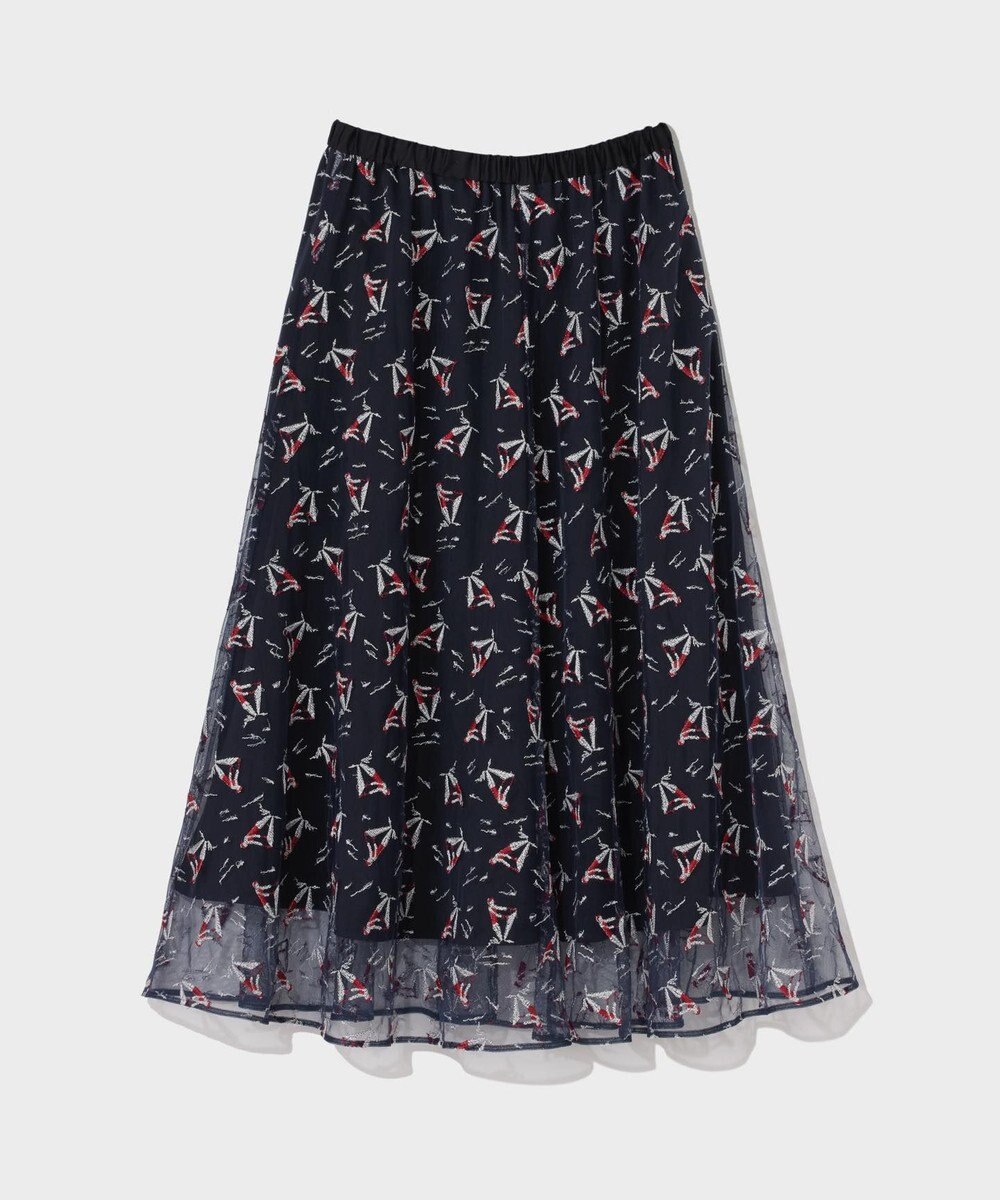 GRACE CONTINENTAL マリンembフレアスカート