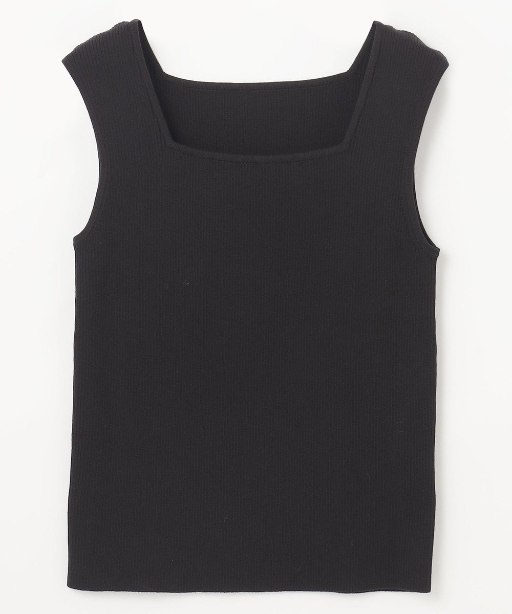 GRACE CONTINENTAL スクエアリブニットトップ