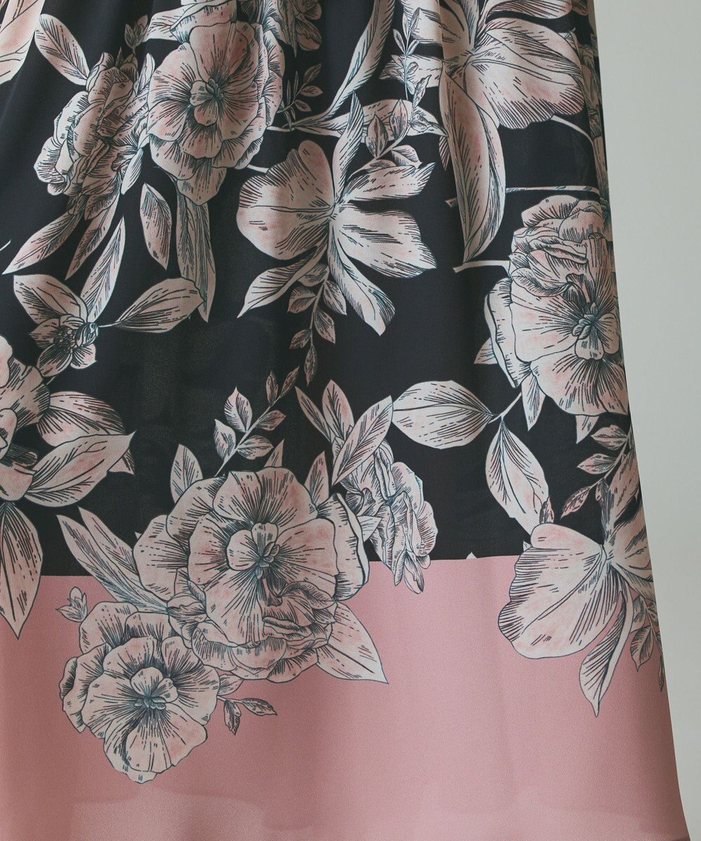 GRACE CONTINENTAL ボタニカルドレープワンピース 