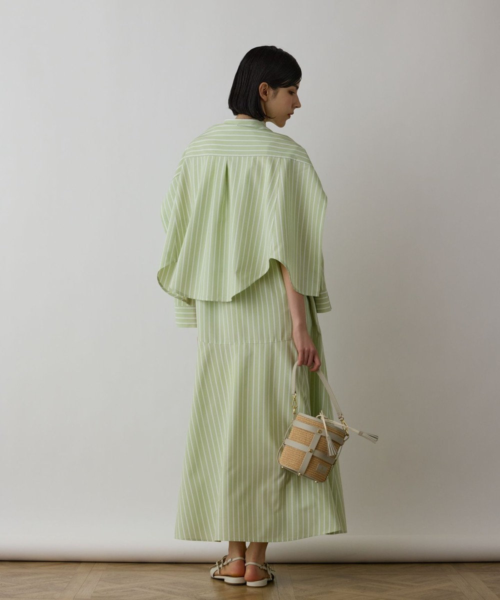 GRACE CONTINENTAL ストライプシャツワンピース