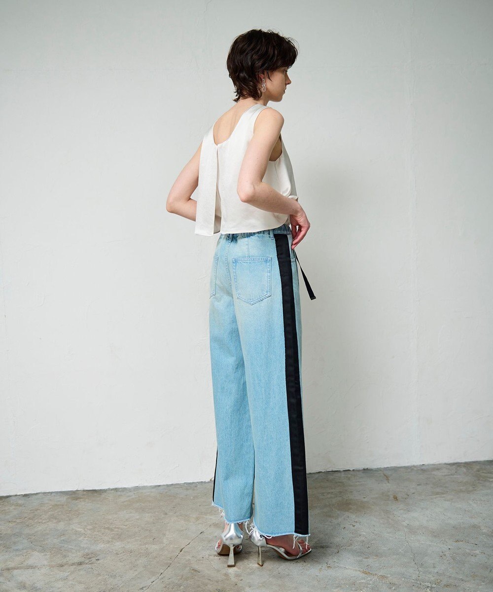 GRACE CONTINENTAL デニムワイドイージーパンツ 