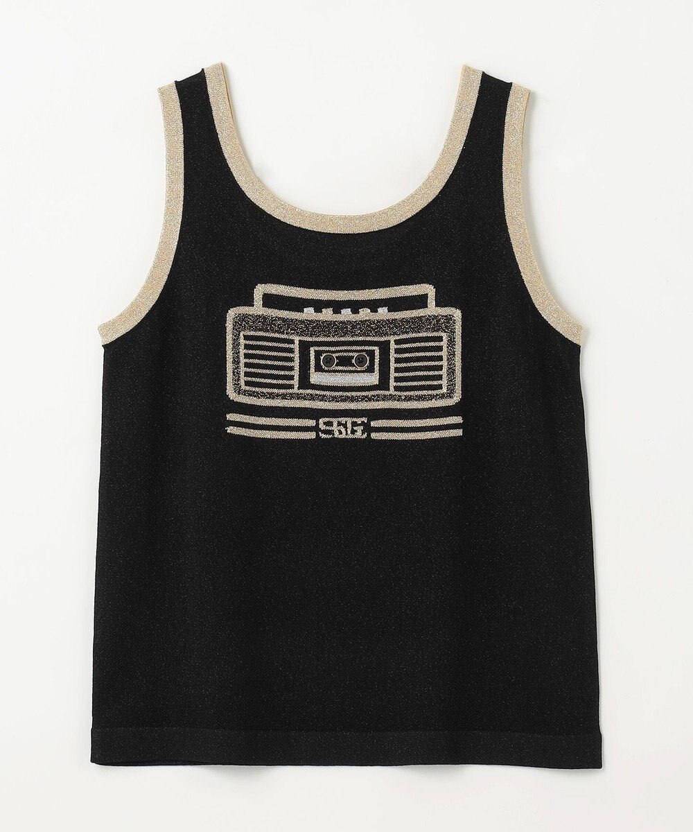 GRACE CONTINENTAL ラメニットノースリーブ