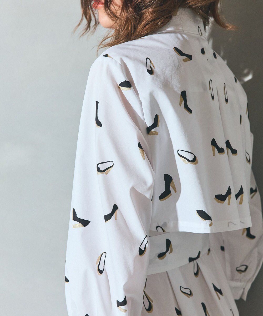 GRACE CONTINENTAL ヒールプリントシャツドレス 