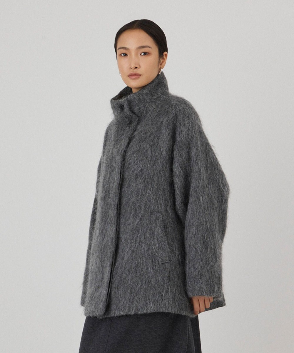 GRACE CONTINENTAL モヘヤシャギーショートコート 