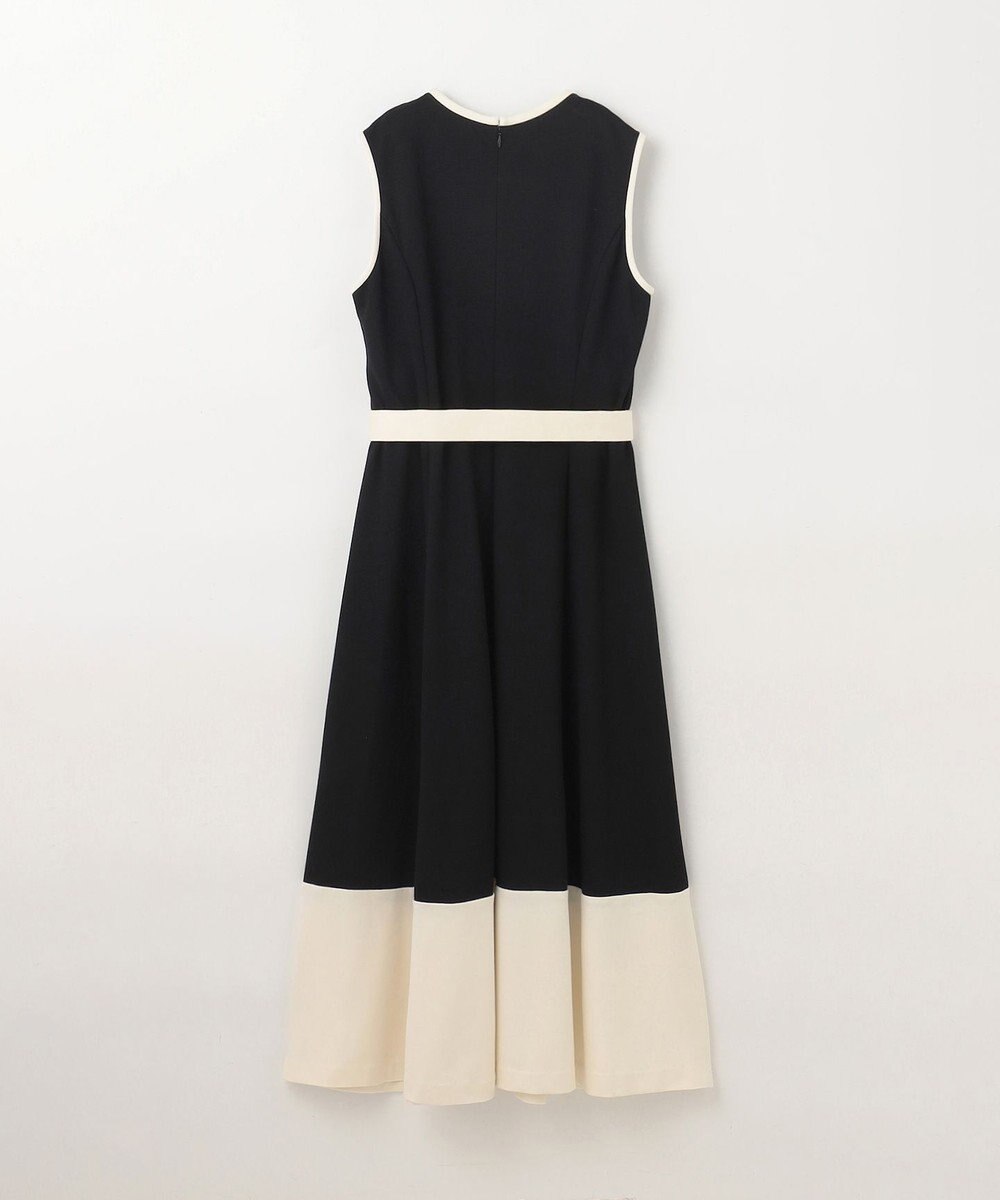 GRACE CONTINENTAL 配色ポンチフレアワンピース 