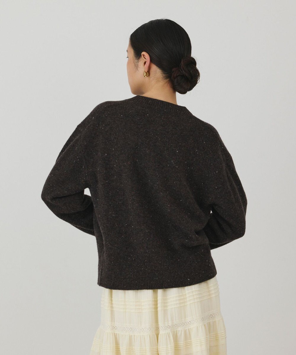 GRACE CONTINENTAL ネップニットカーディガン 