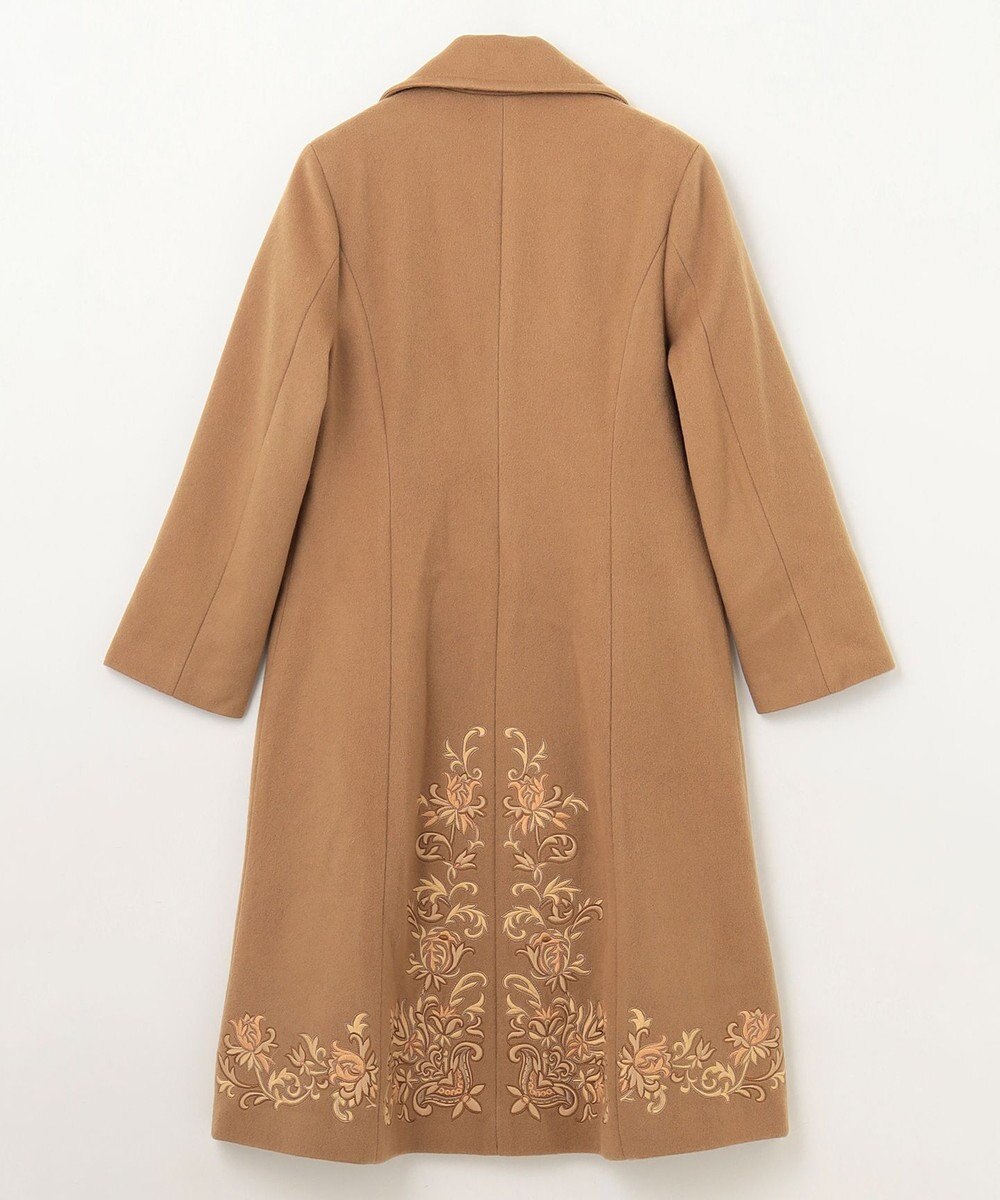 GRACE CONTINENTAL 刺繍ウールコート 