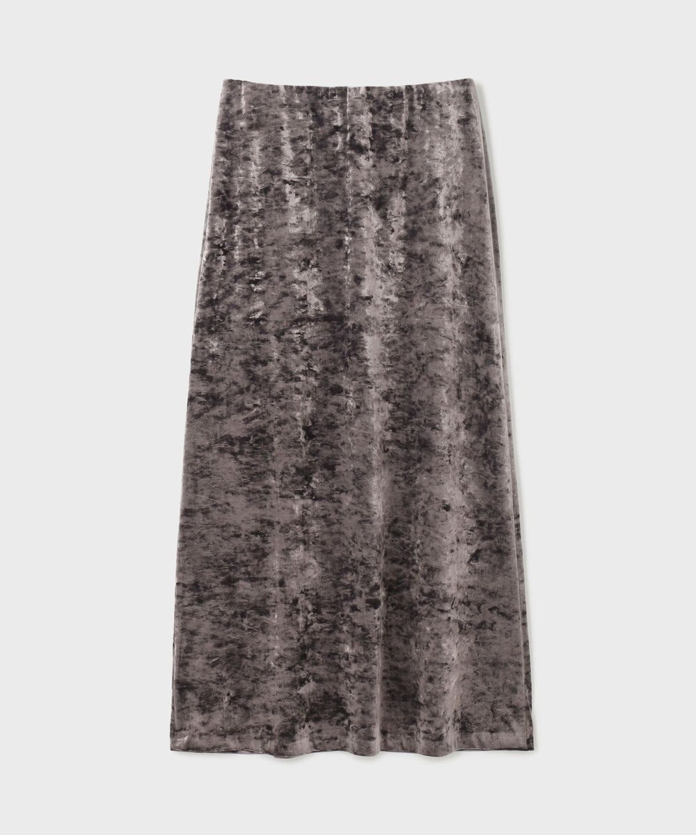 GRACE CONTINENTAL クラッシュベロアロングスカート 