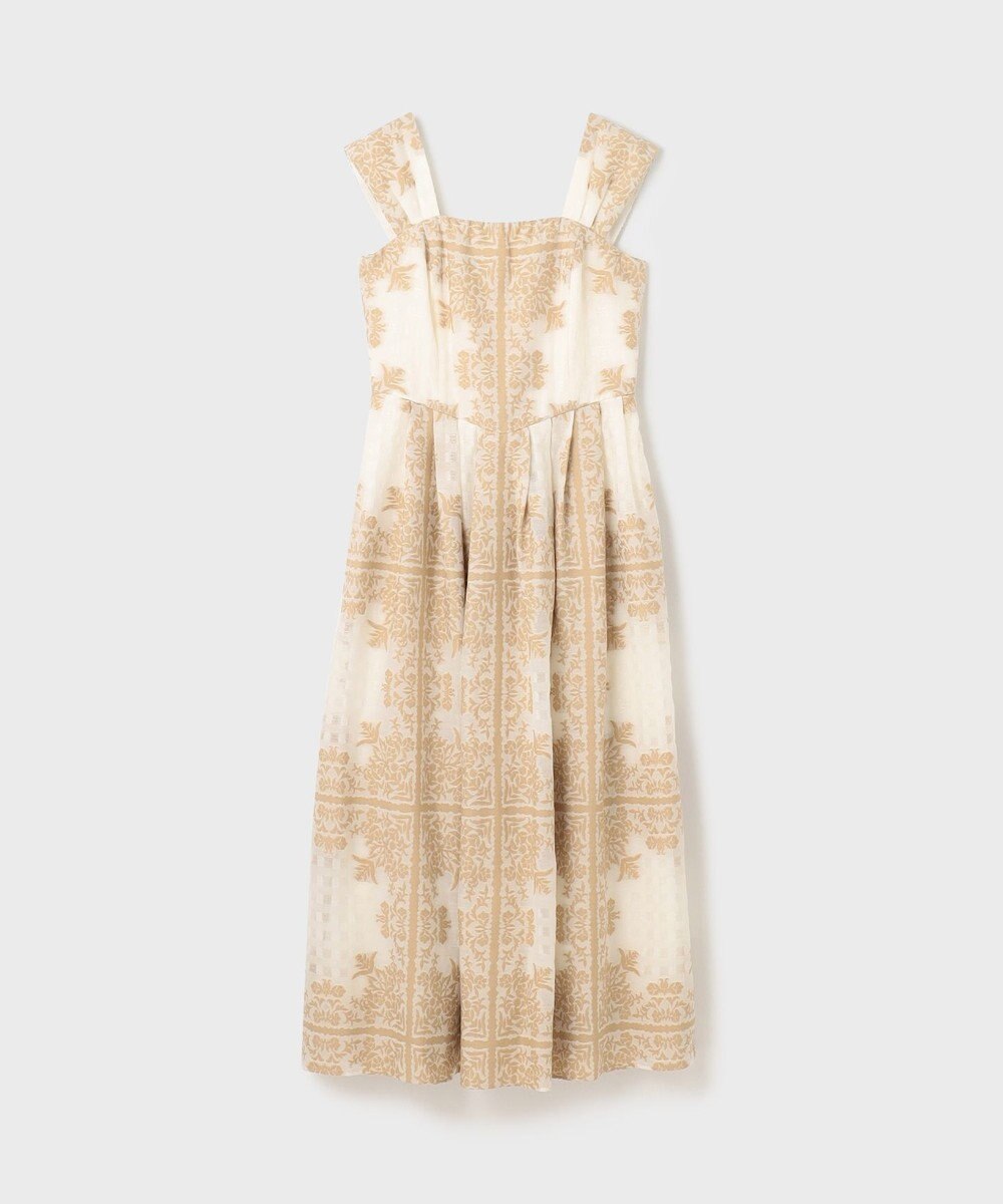 GRACE CONTINENTAL フレームジャガードドレス 