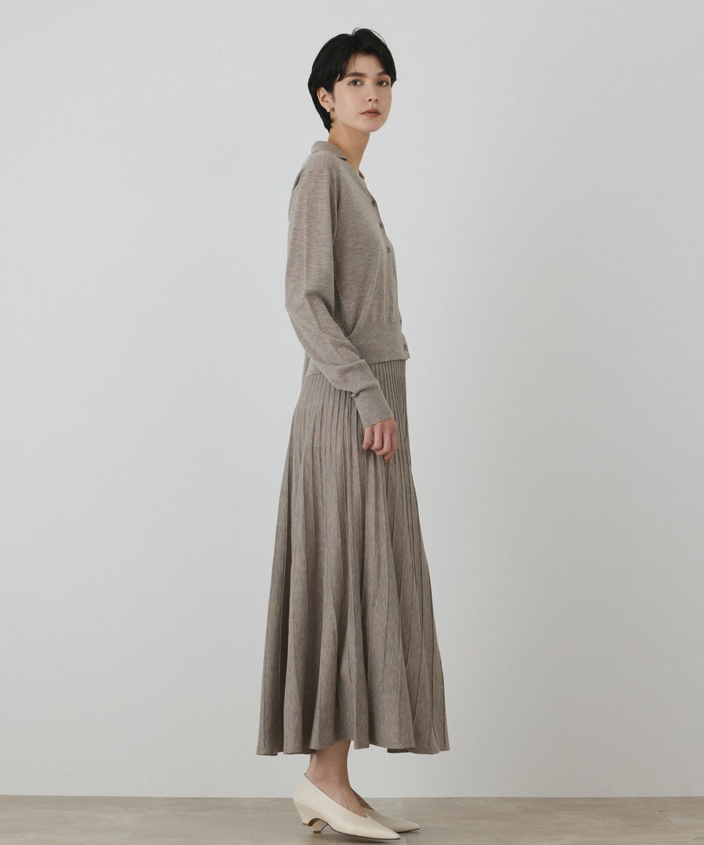 GRACE CONTINENTAL プリーツニットワンピース 