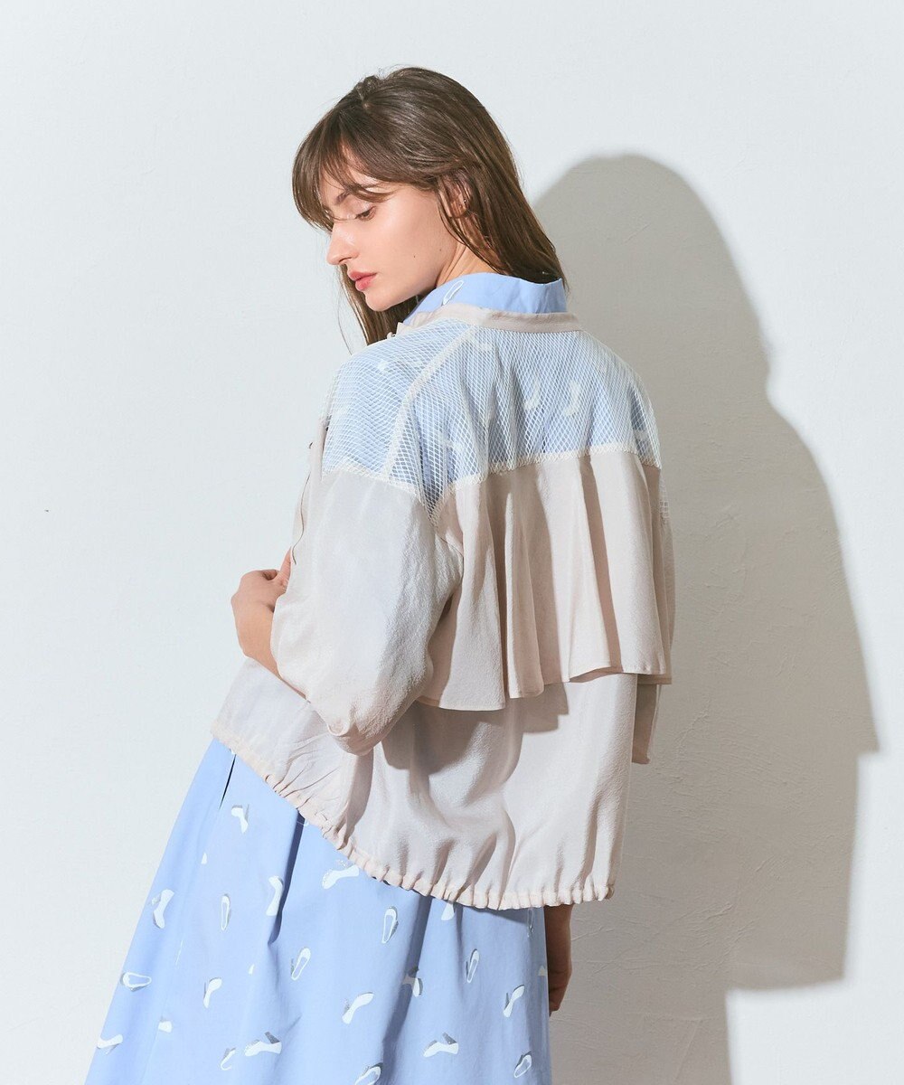 GRACE CONTINENTAL メッシュコンビシアーブルゾン 