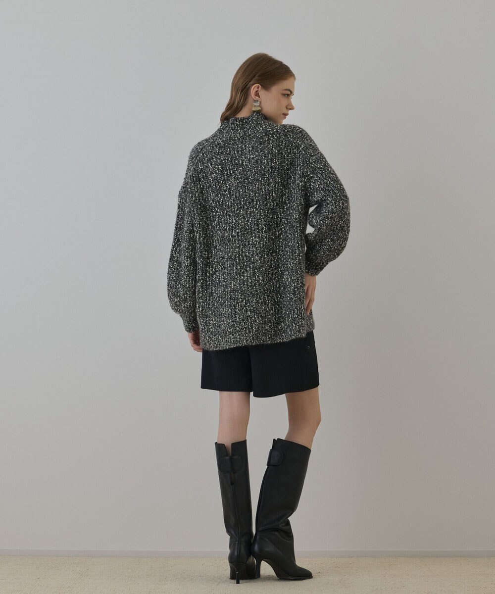 GRACE CONTINENTAL フリンジケープニットトップ 